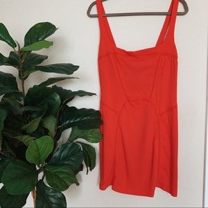 Free People Intimately Blood Orange Mini Dress